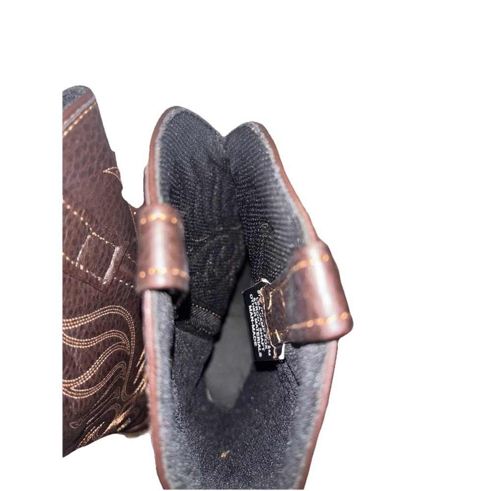 Laredo 5752 Women's 6.5 M Western Cowboy Boots Brown Copper Leather Stitch Rodeo - Picture 10 of 11